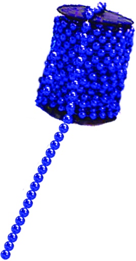 [LF051-B] 14mm x 5m Shiny Bead Garland - Blue