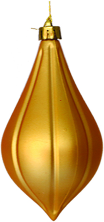 [LF093] 12.5cm Matte Ornament - Gold