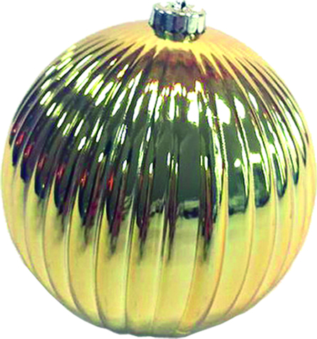[LF110] 20cm Shiny Pumpkin Ball - Gold