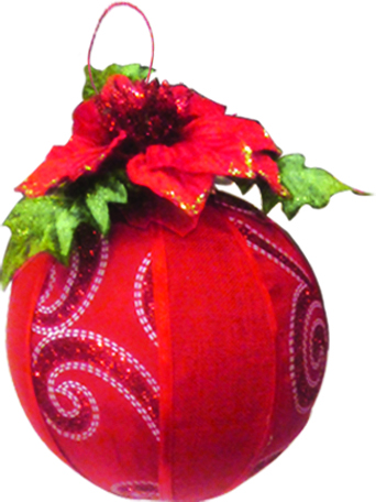 [6164] 10cm Decorative Ball - Red