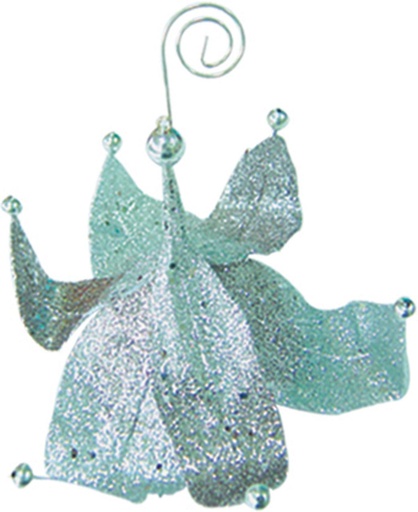 [8696-S] 12.5cm Ornamental Flower - Silver