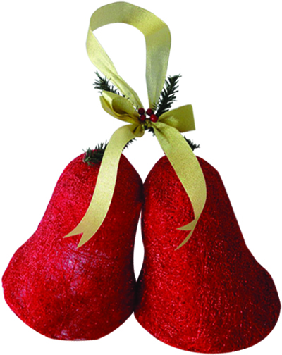 [GM13C017-20-R] 20cm Sisal bell - Red