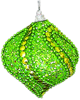 [RN215] 8cm Sequin Onion - Green