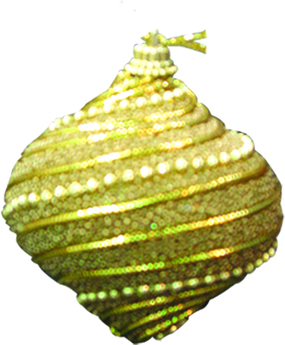 [RN273] 8cm Decorated Onion - Gold