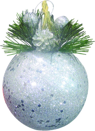 [RN333] 10cm Decorative Ball - Silver