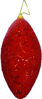 [RN361] 12cm Glittered Drop - Red