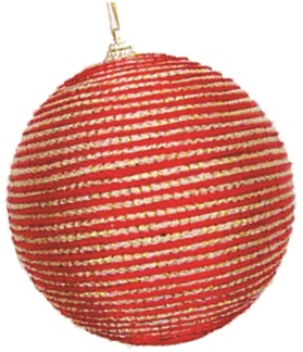 [RA024] 10CM BALL - Red/Gold