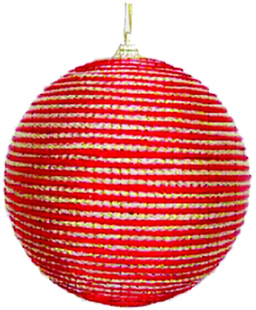 [RA025] 8CM BALL - Red/Gold