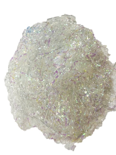 [ZZ010-OP] Plastic Shreds Metallic Strands - Opalescent