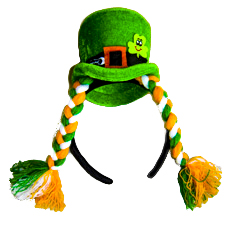 [SH96G-46] St. Patrick's Headband with Braids