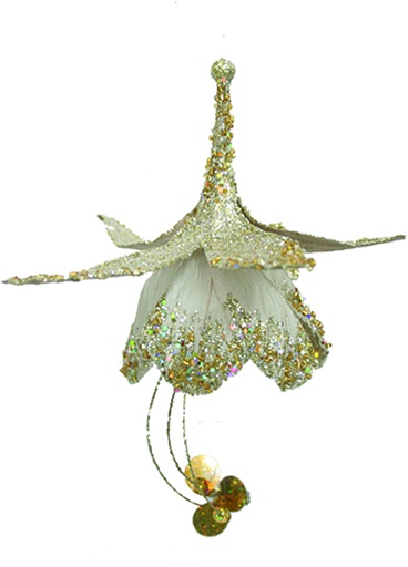 [GM2167-PT] 28cm Lady's Ear Drop - Platinum