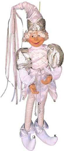 [TP012-26] 26" Hanging Elf - Silver
