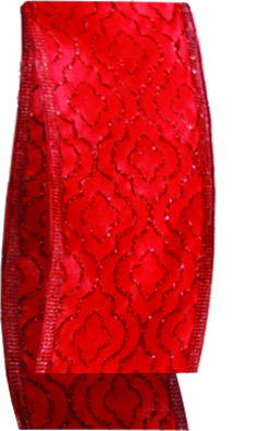 [WR005] 6cm x 9.1m Hemmed Ribbon - Red