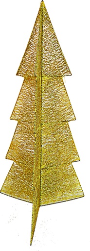 [XQ006-GD] 23 x 60cm Folding Sisal Tree - Gold