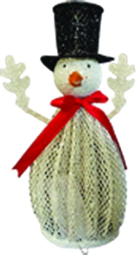 [XQ052] 20cm Snowman Centrepiece