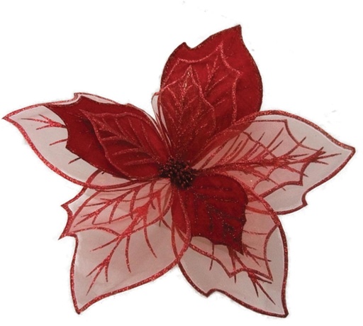 [YI001] 34cm L x 57cm D Flower - Red