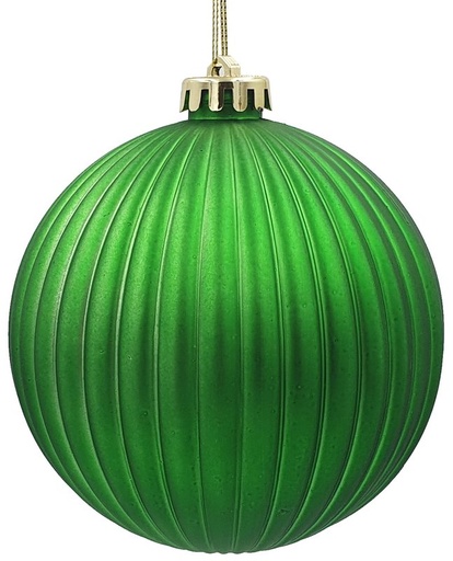 [HT016-G] 12cm  Matte Pumpkin Ball - Green