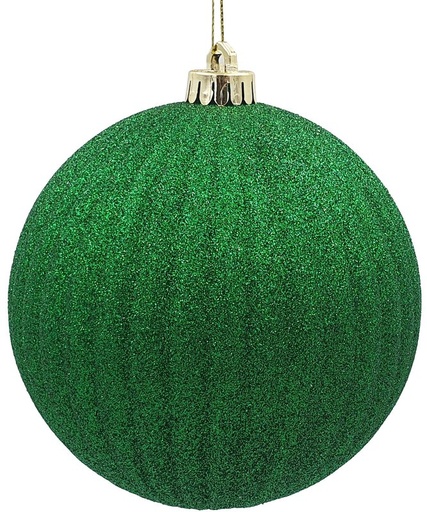 [HT017-G] 12cm  Glitter Pumpkin Ball - Green