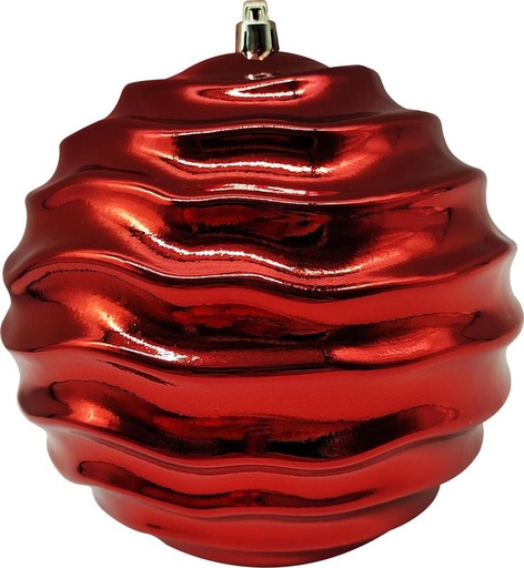 [GT021-R] 15cm Shiny Wavy Ball - Red