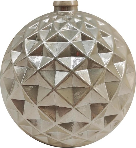 [GT041-CH] 12cm Matte Diamond Ball - Champagne