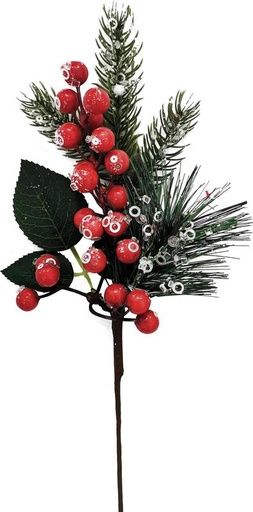 [HQ011] 33cm Berry Pick - Red/Green