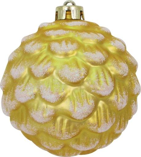 [JN117-GD] 12cm Matte Pinecone Ball - Gold