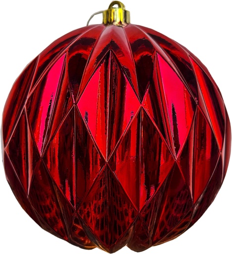 [HT043-R] 20cm Speckled Diamond Ball - Red