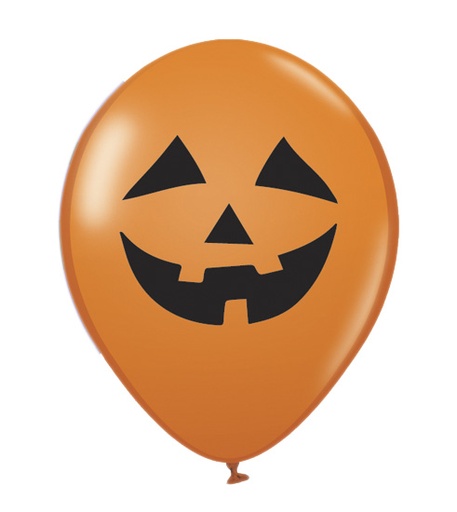 [BA022] 12" Halloween Pumpkin Face Balloons